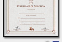 Free 23+ Sample Adoption Certificates In Ai | Indesign | Ms throughout Fresh Child Adoption Certificate Template Editable