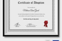 Free 23+ Sample Adoption Certificates In Ai | Indesign | Ms with regard to Adoption Certificate Template
