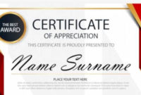 Free 32+ Certificate Of Appreciation Templates In Ai pertaining to Unique Downloadable Certificate Of Recognition Templates