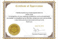 Free 34+ Sample Certificate Of Appreciation Templates In Pdf intended for Sample Certificate Of Recognition Template
