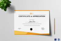 Free 35+ Best Printable Certificate Of Appreciation inside Unique Sportsmanship Certificate Template