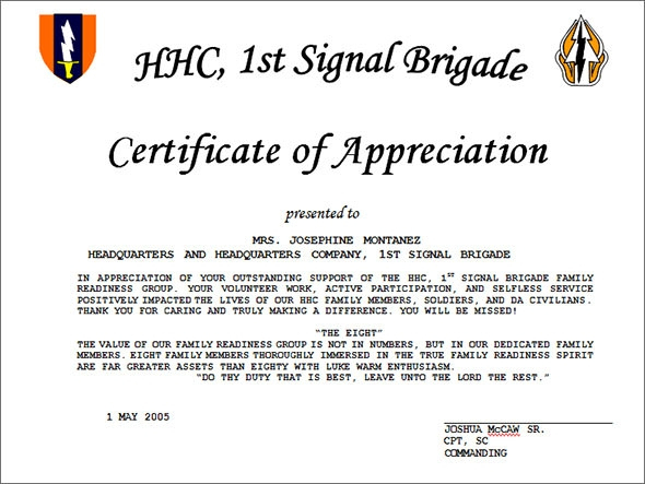 Free 35+ Best Printable Certificate Of Appreciation regarding Army Certificate Of Appreciation Template
