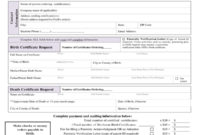 Free 5+ Death Certificate Forms In Pdf | Ms Word within Best Blank Death Certificate Template 7 Documents