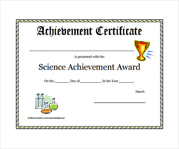 Free 52+ Printable Award Certificate Templates In Ai regarding New Science Achievement Certificate Template Ideas