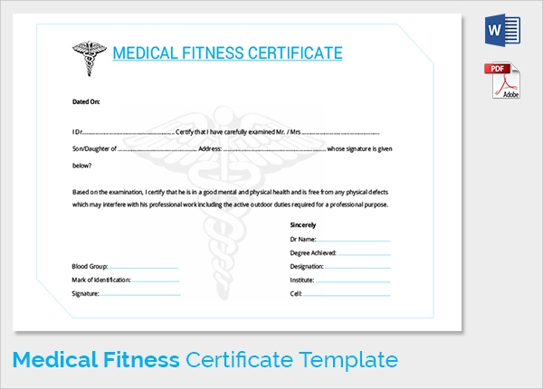 Free 54+ Sample Medical Certificates In Pdf | Ms Word pertaining to Physical Fitness Certificate Template Editable