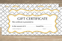 Free 60+ Sample Gift Certificate Templates In Pdf | Psd | Ms for Gift Certificate Template Photoshop