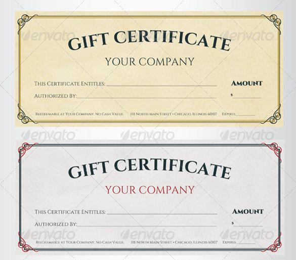 Free 60+ Sample Gift Certificate Templates In Pdf | Psd | Ms intended for Editable Fitness Gift Certificate Templates