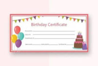 Free 7+ Sample Birthday Gift Certificate Templates In Eps for Birthday Gift Certificate Template Free 7 Ideas
