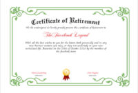 Free 7+ Sample Retirement Certificate Templates In Pdf | Ms intended for Farewell Certificate Template