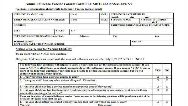 Free 7+ Sample Vaccine Consent Forms In Pdf | Ms Word with Best Certificate Of Vaccination Template