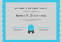 Free Academic Certificates Templates To Customize | Canva for Academic Award Certificate Template
