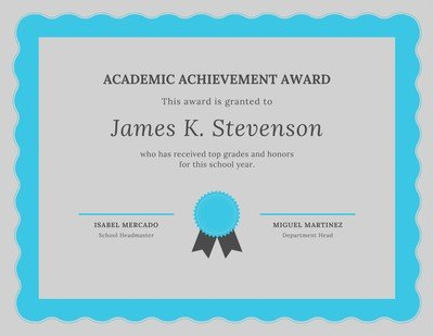 Free Academic Certificates Templates To Customize | Canva for Academic Award Certificate Template