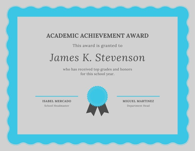 Free Academic Certificates Templates To Customize | Canva within Academic Award Certificate Template