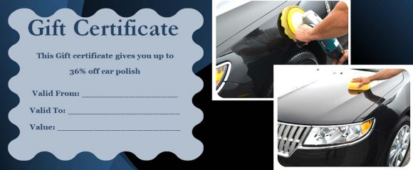 Free Automotive Gift Certificate Template - Demplates for Automotive Gift Certificate Template