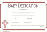 Free Baby Dedication Certificate Word Document [14+ Ideas] inside Free Fillable Baby Dedication Certificate Download