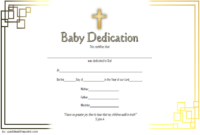 Free Baby Dedication Certificate Word Document [14+ Ideas] pertaining to Baptism Certificate Template Word 9 Fresh Ideas