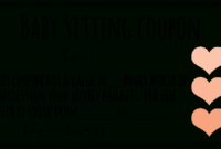 Free Babysitting Coupon Template | Coupon Template in Quality Free Printable Babysitting Gift Certificate