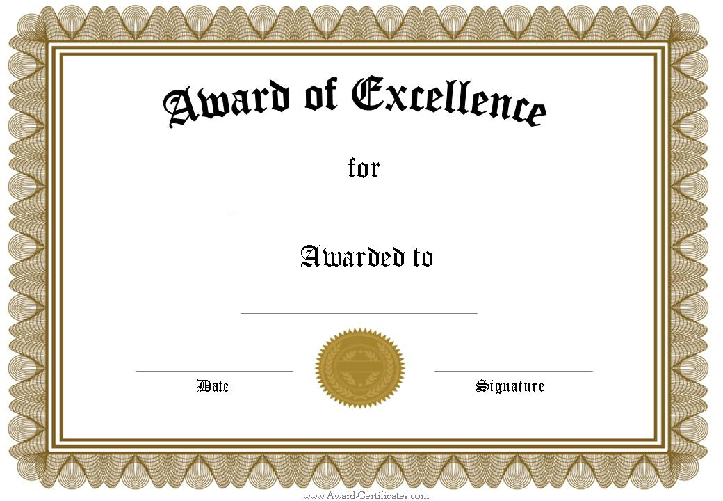 Free Certificate Template, Download Free Clip Art, Free Clip pertaining to Blank Award Certificate Templates Word