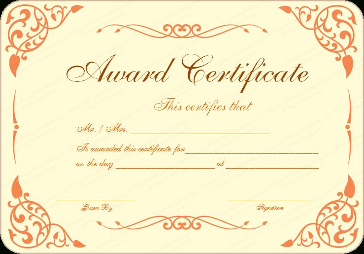 Free Certificate Template, Download Free Clip Art, Free Clip throughout Best Coach Certificate Template Free 9 Designs