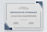 Free Conference Attendance Certificate Template – Word (Doc for Certificate Of Attendance Conference Template