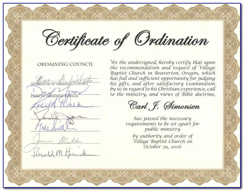 Free Deacon Ordination Certificate Template | Vincegray2014 intended for Unique Certificate Of Ordination Template