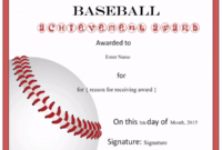 Free Editable Baseball Certificates – Customize Online inside Editable Baseball Award Certificates