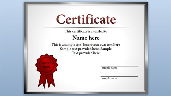 Free Editable Certificate Template For Powerpoint regarding Fresh Powerpoint Award Certificate Template
