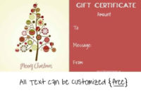 Free Editable Christmas Gift Certificate Template | 23 Designs inside Best Christmas Gift Certificate Template Free