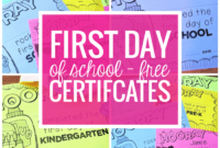 Free Editable First Day Of School Certificates – Teach Junkie for Fresh First Day Of School Certificate Templates Free