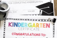 Free, Editable Kindergarten Certificates And Graduation for Kindergarten Certificate Of Completion Free