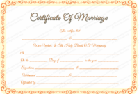 Free Editable Marriage Certificate Template for Unique Marriage Certificate Editable Templates
