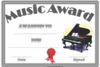 Free Editable Music Certificate Template – Free And Customizable for Piano Certificate Template Free Printable