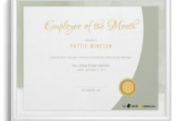 Free Employee Of The Month Certificate Templates in Employee Of The Month Certificate Templates