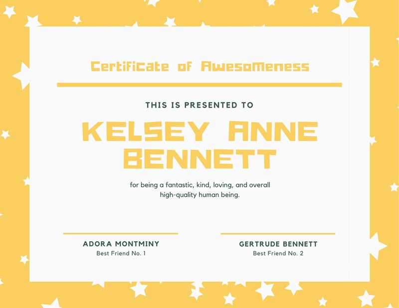 Free Funny Certificates Templates To Customize | Canva intended for Unique Fun Certificate Templates