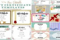 Free Gift Certificate Template | 50+ Designs | Customize throughout Birthday Gift Certificate Template Free 7 Ideas
