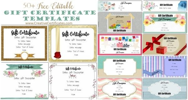 Free Gift Certificate Template | 50+ Designs | Customize throughout Birthday Gift Certificate Template Free 7 Ideas