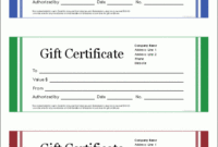 Free Gift Certificate Template And Tracking Log in Fresh Small Certificate Template