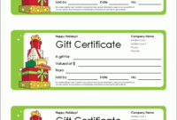 Free Gift Certificate Template And Tracking Log within Fresh Small Certificate Template