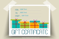 Free Gift Certificate Templates You Can Customize inside Birthday Gift Certificate Template Free 7 Ideas