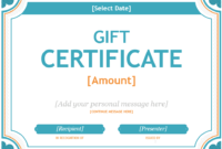 Free Gift Certificate Templates You Can Customize within Quality Microsoft Gift Certificate Template Free Word