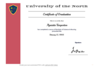 Free Graduation Certificate Template – Pdf Templates | Jotform regarding Best College Graduation Certificate Template