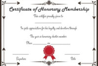 Free Honorary Life Membership Certificate Templates within Unique Life Membership Certificate Templates