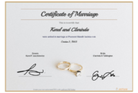 Free Marriage Certificate Template – Pdf Templates | Jotform in Best Service Dog Certificate Template Free 7 Designs