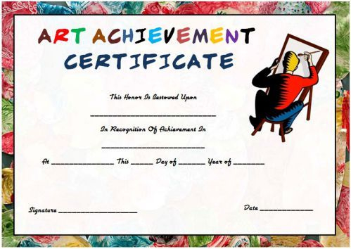 Free Printable And Customizable Art Certificate Templates intended for Hayes Certificate Templates