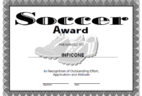 Free Printable Award Certificate Template | Certificate throughout Soccer Certificate Template Free 21 Ideas