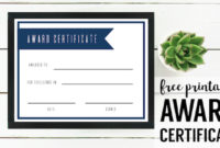 Free Printable Award Certificate Template | Paper Trail Design throughout Free Printable Blank Award Certificate Templates