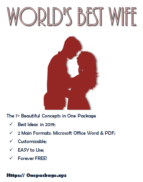 Free Printable Best Wife Certificate: 7+ Designs Of Love intended for Fresh Free Printable Best Wife Certificate 7 Designs