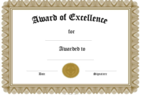 Free Printable Blank Award Certificate Templates (6 throughout Free Funny Certificate Templates For Word