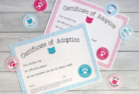 Free Printable Cat Adoption Kits | Chickabug | Pet Adoption regarding Quality Cat Adoption Certificate Template