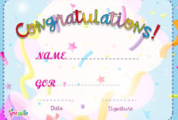 Free Printable Certificate Template For Kids ⋆ بالعربي نتعلم for Free Kids Certificate Templates